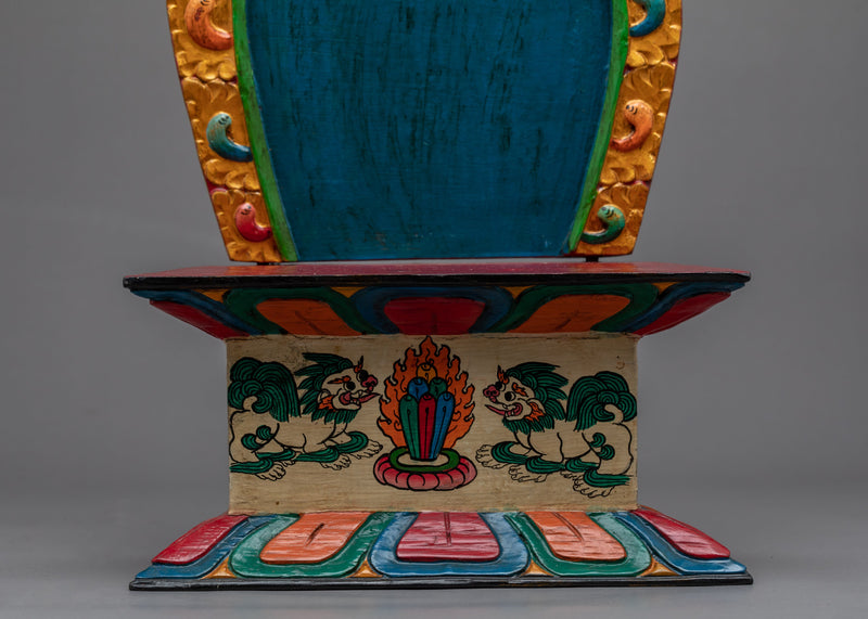 Wooden Altar Throne | Reverent Place for Connection and Devotion