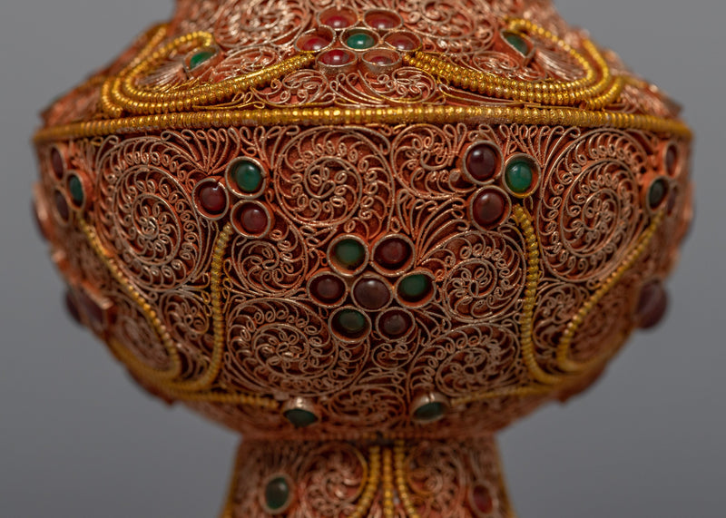 24k Gold Plated Karuwa | Hand-Carved Karuwa | Traditional Artifacts