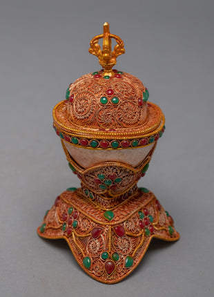 Tibetan Kapala | 24K Gold Plated