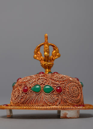 Tibetan Kapala | 24K Gold Plated