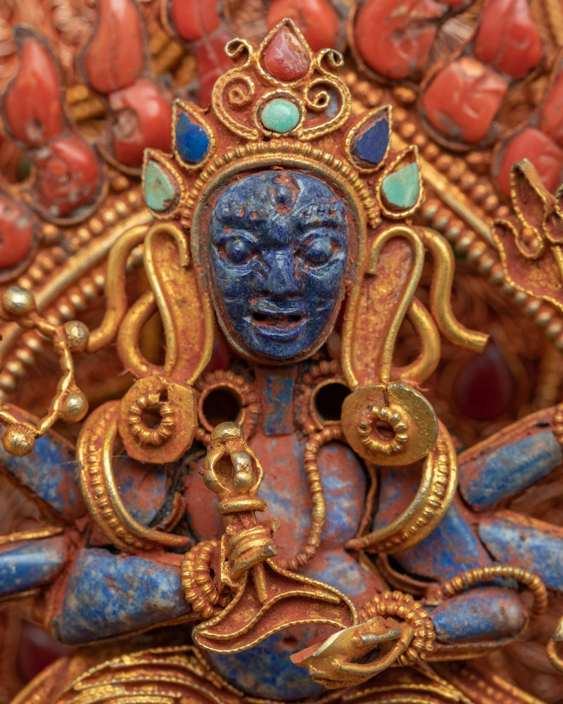 Mahakala Statue | Six Armed Buddhist deity