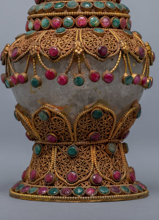 Decorative Flower Vase Set | 24K Gold Plated Vase