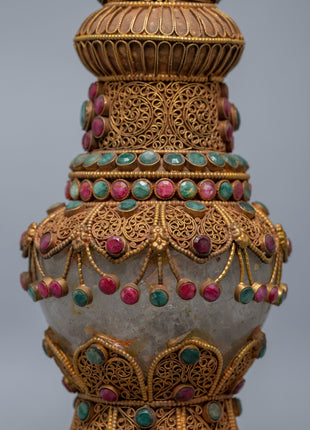Decorative Flower Vase Set | 24K Gold Plated Vase