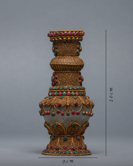Decorative Flower Vase Set | 24K Gold Plated Vase