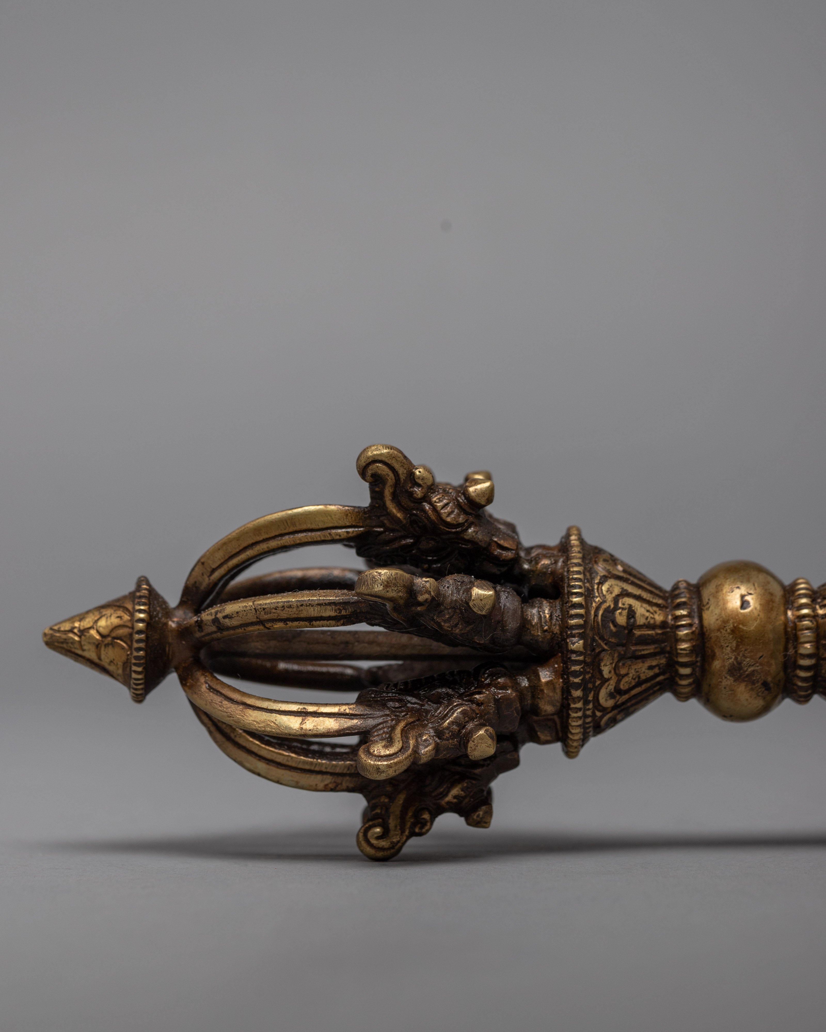 Tibetan Vajra | Gold plated Thunder Bolt"Vajra"