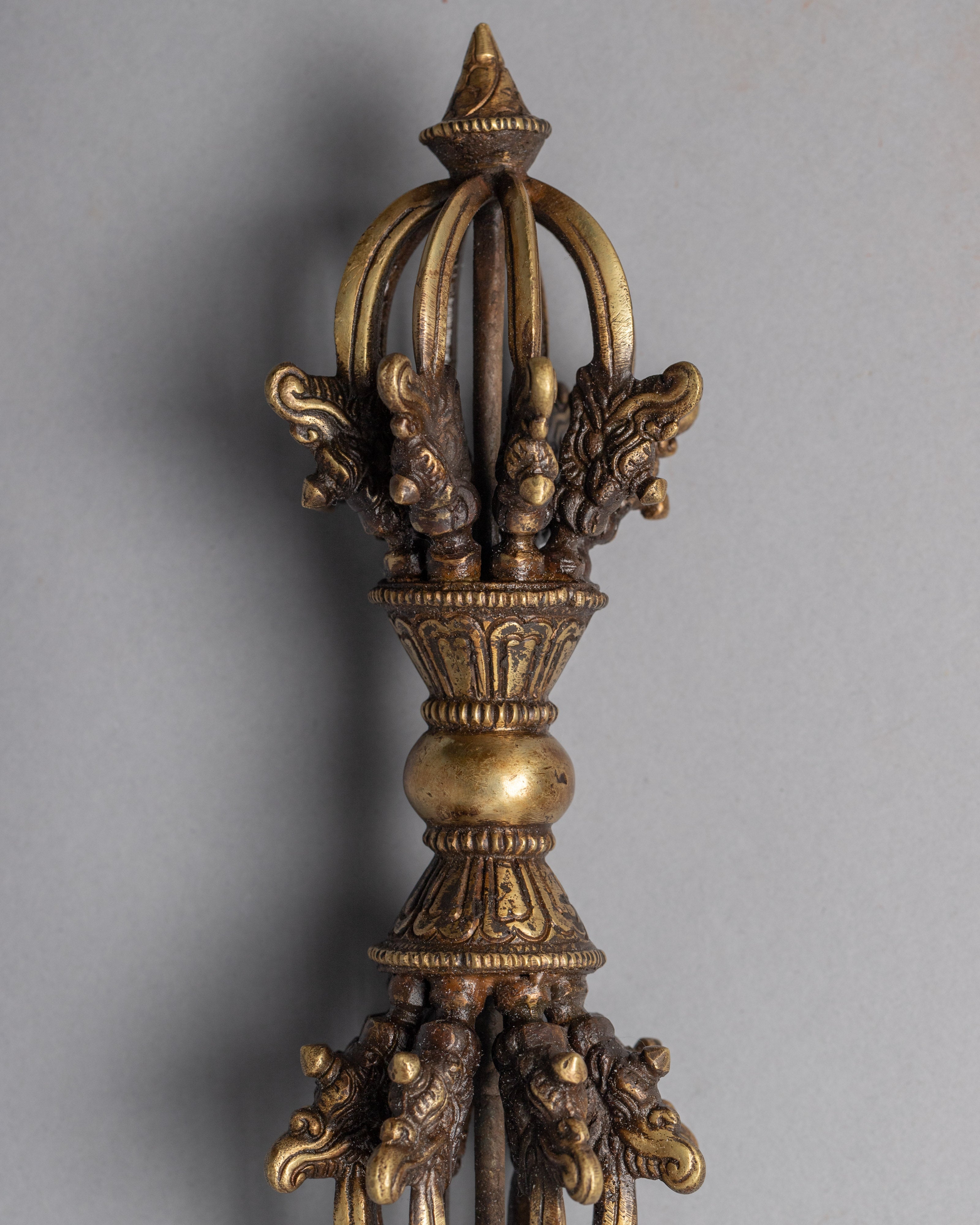 Tibetan Vajra | Gold plated Thunder Bolt"Vajra"
