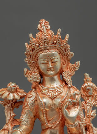 Green Tara Buddha Statue | Handmade in Nepal, Himalayan Buddhist Art