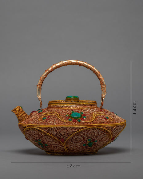 Small Tea Pot | 24k Gold plating