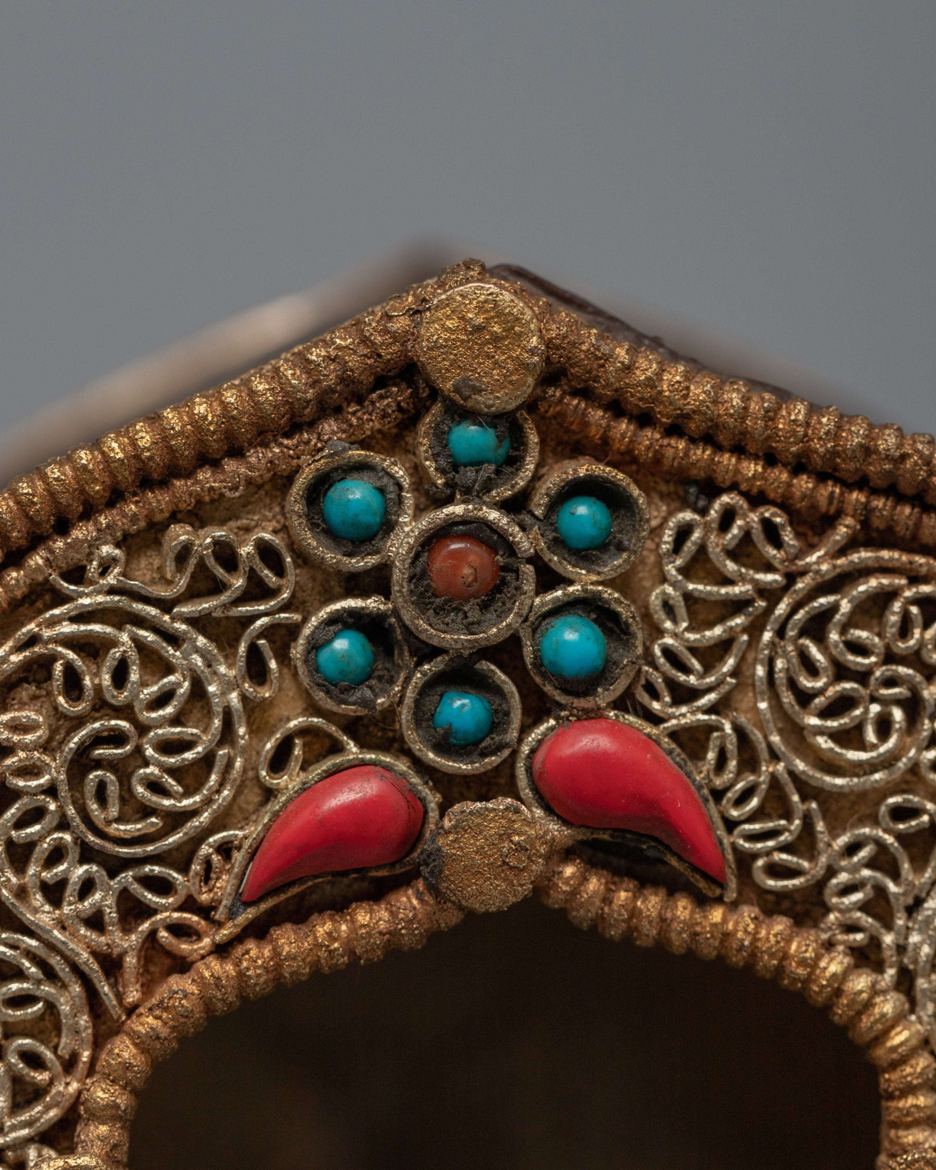 Tibetan Ghau Pendant | Protective Portable Altar