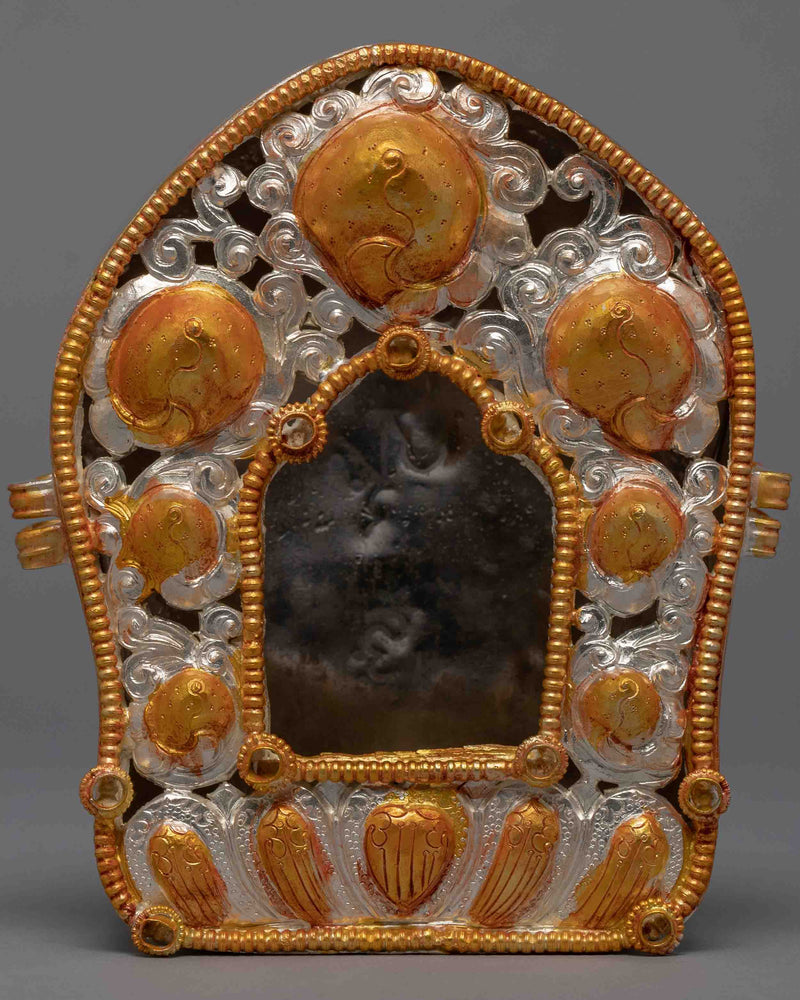 Tibetan Treasure Box | Gold Plated Ghau