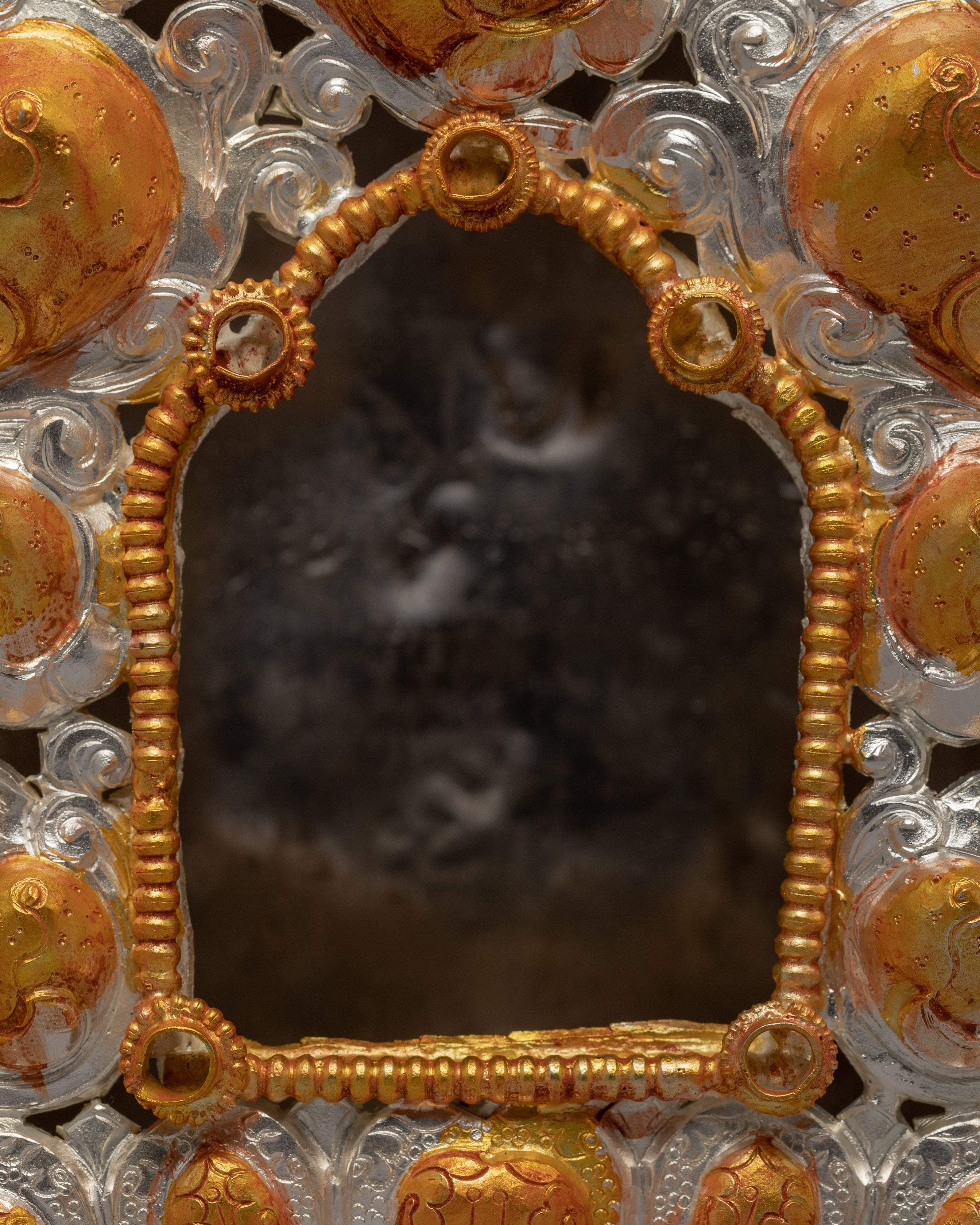 Tibetan Treasure Box | Gold Plated Ghau