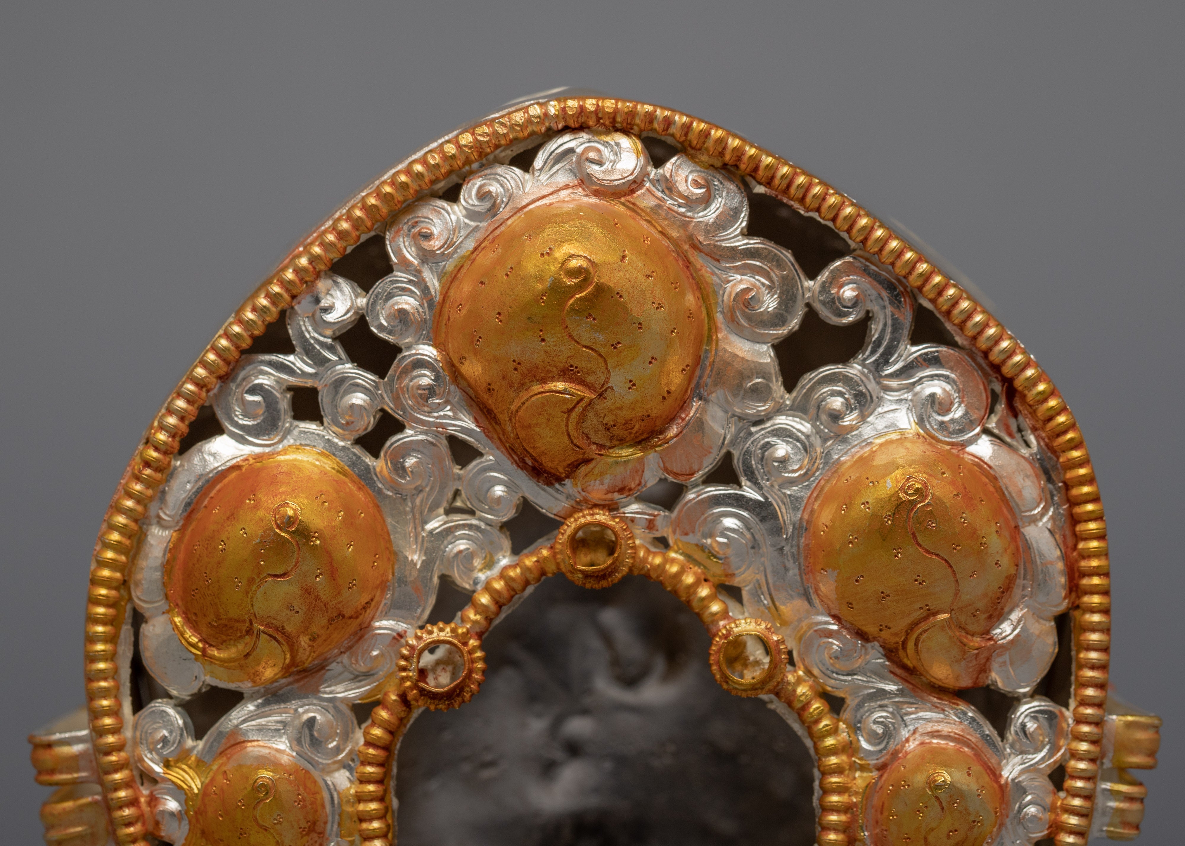Tibetan Treasure Box | Gold Plated Ghau