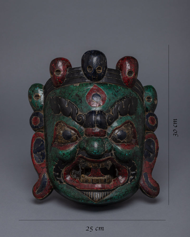 Buddhist Bhairva Mask | Wooden Mask
