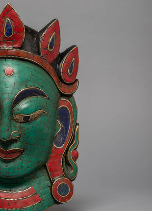 Green Tara Wall Hanging Mask | Himalayan Art