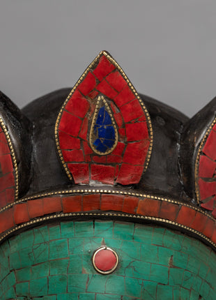 Green Tara Wall Hanging Mask | Himalayan Art