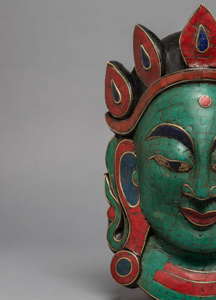 Green Tara Wall Hanging Mask | Himalayan Art