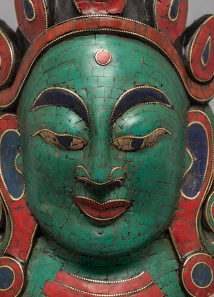 Green Tara Wall Hanging Mask | Himalayan Art