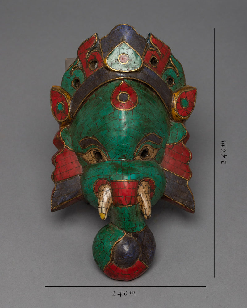 Wooden Ganesh Mask | Home Decor
