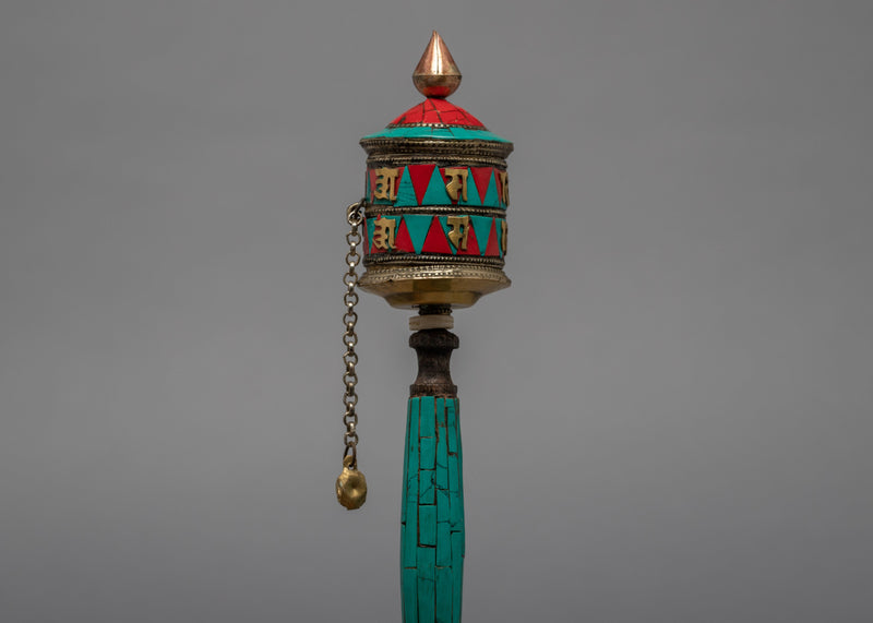 Handcrafted Prayer Wheel | Meditation and Mindfulness | Ritual Objects
