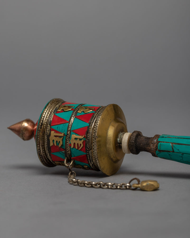 Handcrafted Prayer Wheel | Meditation and Mindfulness | Ritual Objects