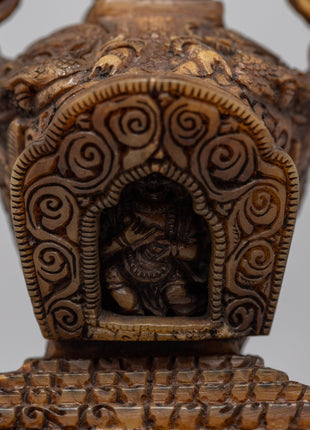 Himalayan Buddhist Architecture Stupa For Ritual | Hand-Crafted Chorten Artwork