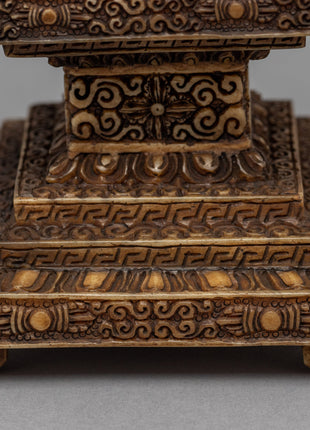 Himalayan Buddhist Architecture Stupa For Ritual | Hand-Crafted Chorten Artwork