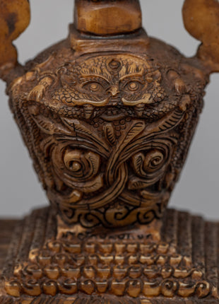 Himalayan Buddhist Architecture Stupa For Ritual | Hand-Crafted Chorten Artwork