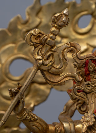 Palden Lhamo Statue for Religious Purpose | Buddhist Fierce Protector Deity Art