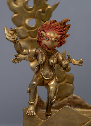Palden Lhamo Statue for Religious Purpose | Buddhist Fierce Protector Deity Art