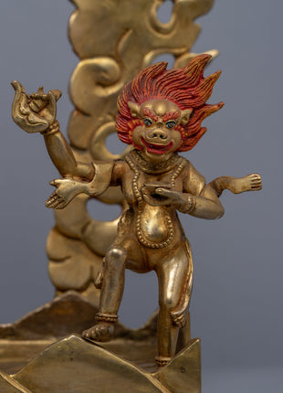 Palden Lhamo Statue for Religious Purpose | Buddhist Fierce Protector Deity Art