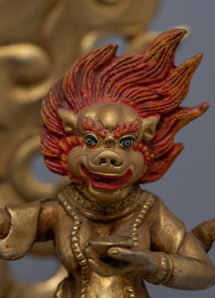 Palden Lhamo Statue for Religious Purpose | Buddhist Fierce Protector Deity Art