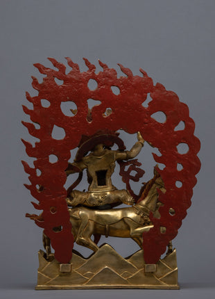Palden Lhamo Statue for Religious Purpose | Buddhist Fierce Protector Deity Art