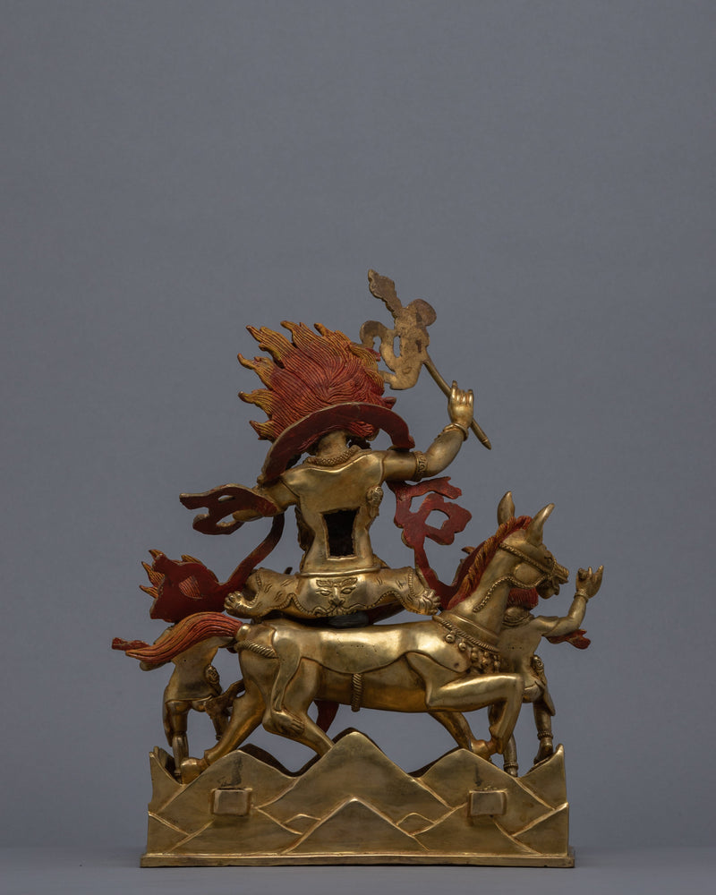 Palden Lhamo Statue for Religious Purpose | Buddhist Fierce Protector Deity Art