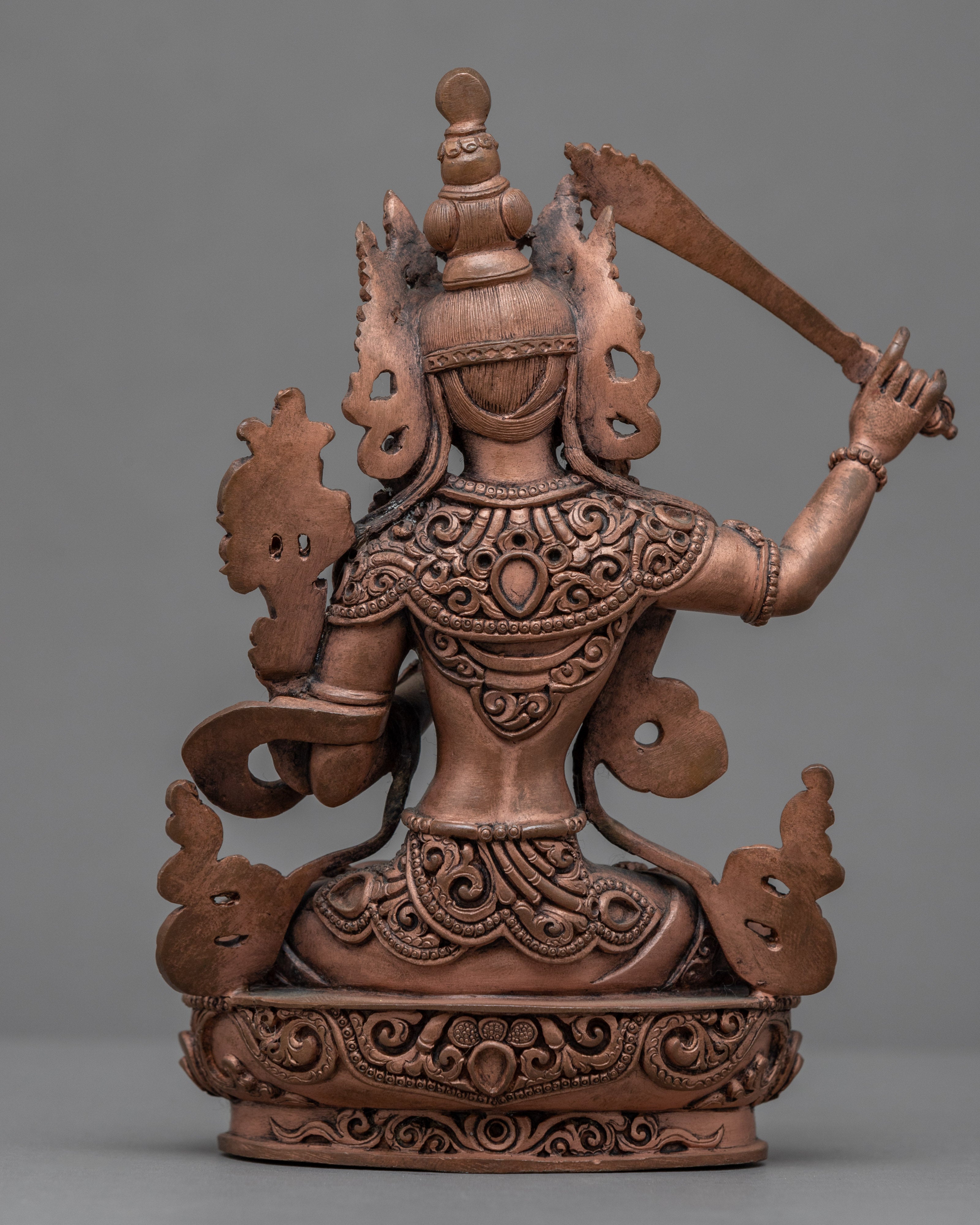 Handmade Manjushri Statue | Copper Statue