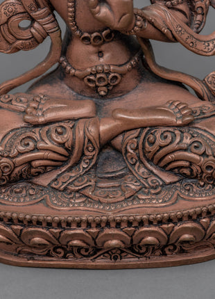 Handmade Manjushri Statue | Copper Statue