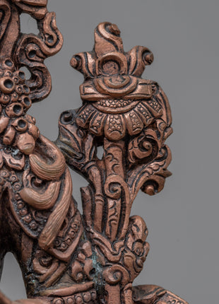 Handmade Manjushri Statue | Copper Statue