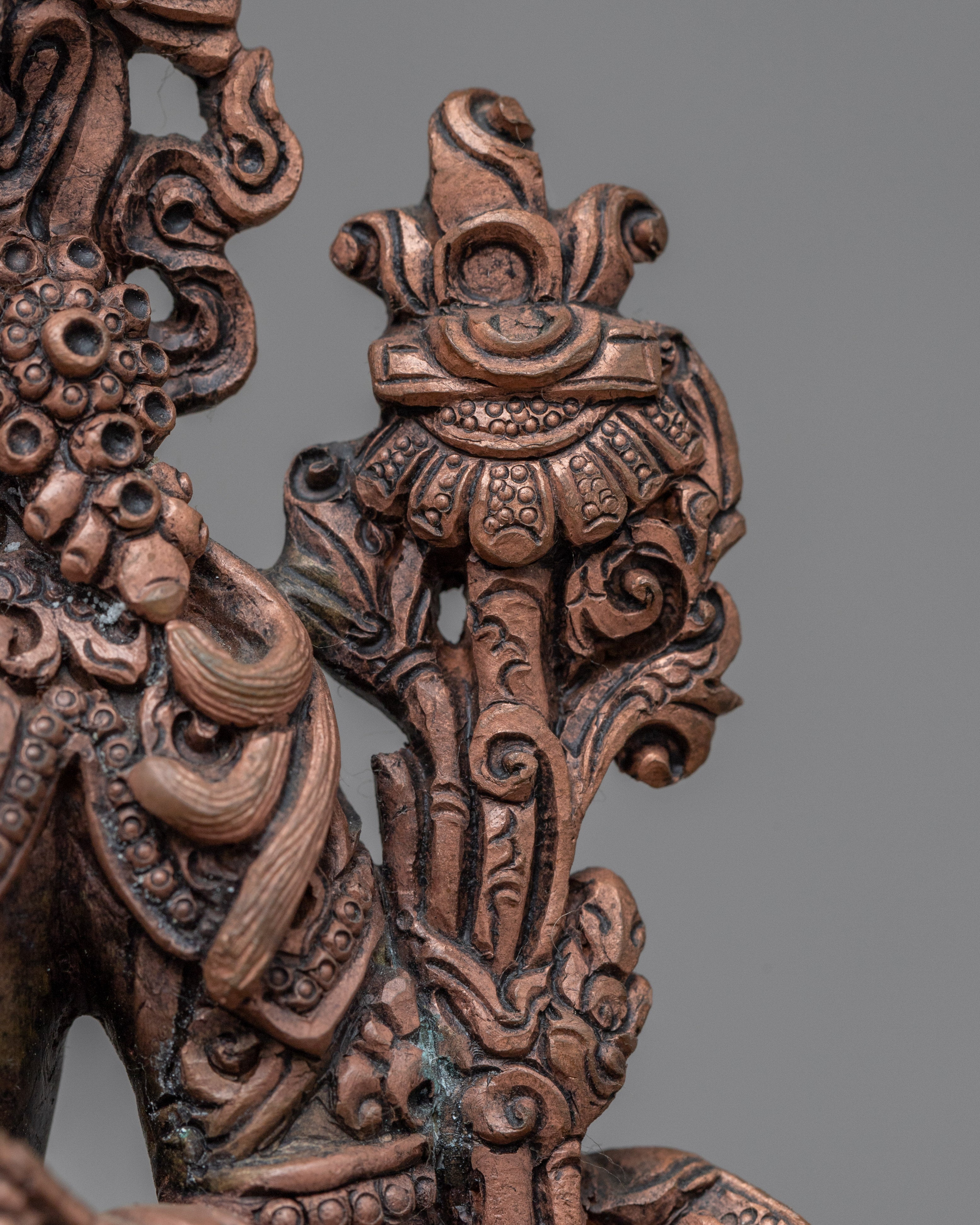 Handmade Manjushri Statue | Copper Statue