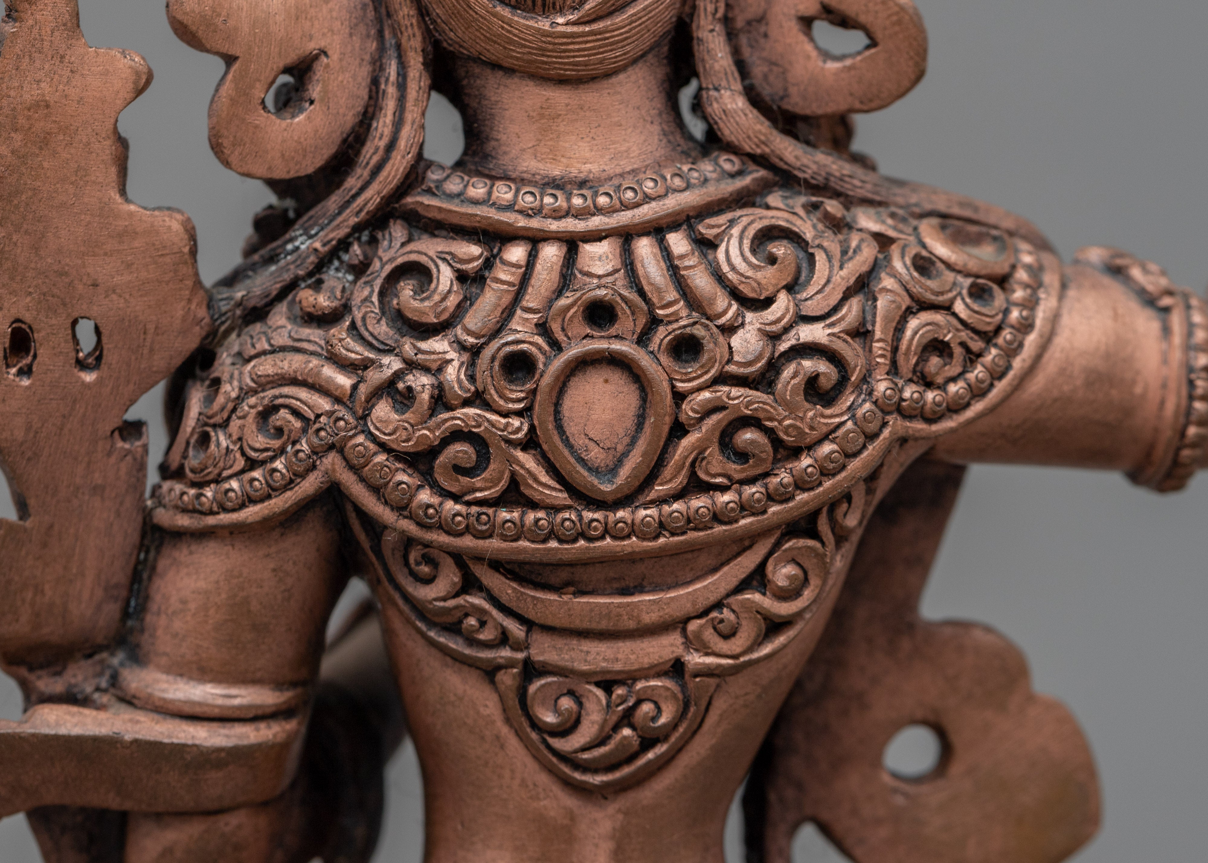 Handmade Manjushri Statue | Copper Statue