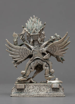 Vajrakilaya Consort Statue | Silver Plated Statue