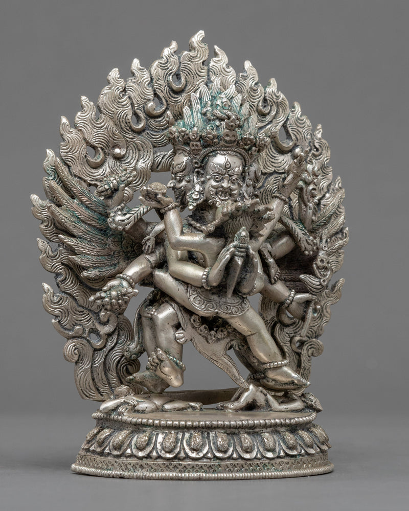 Vajrakilaya Consort Statue | Silver Plated Statue