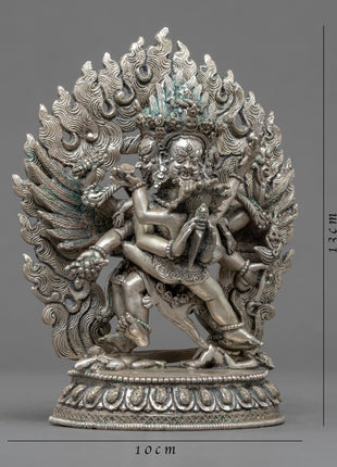 Vajrakilaya Consort Statue | Silver Plated Statue