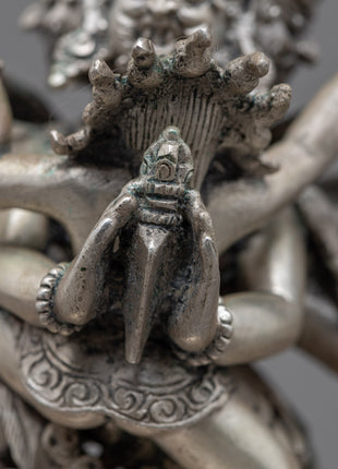 Vajrakilaya Consort Statue | Silver Plated Statue