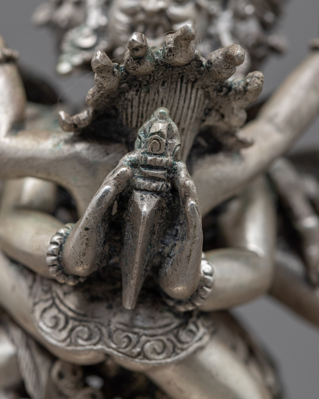 Vajrakilaya Consort Statue | Silver Plated Statue