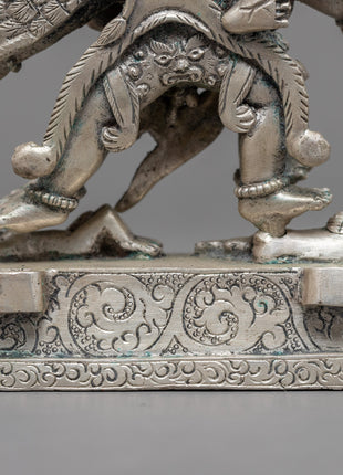 Vajrakilaya Consort Statue | Silver Plated Statue
