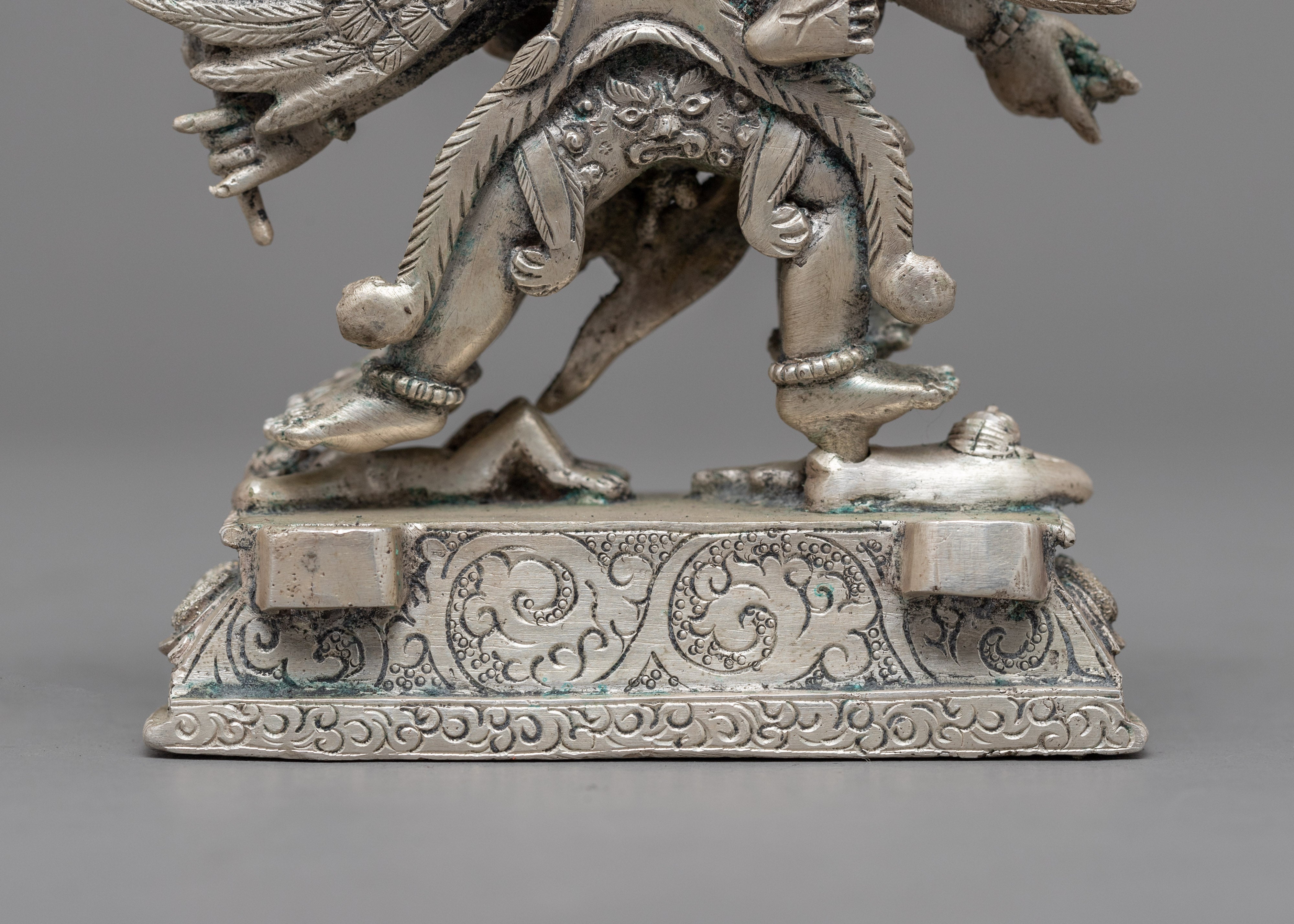 Vajrakilaya Consort Statue | Silver Plated Statue