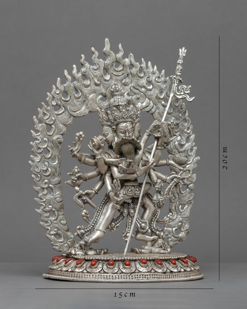 12 Armed Chakrasamvara Statue with Consort | Himalayan Art Work