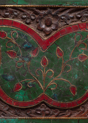 Wood Treasure Box | Hand painted Tibetan box