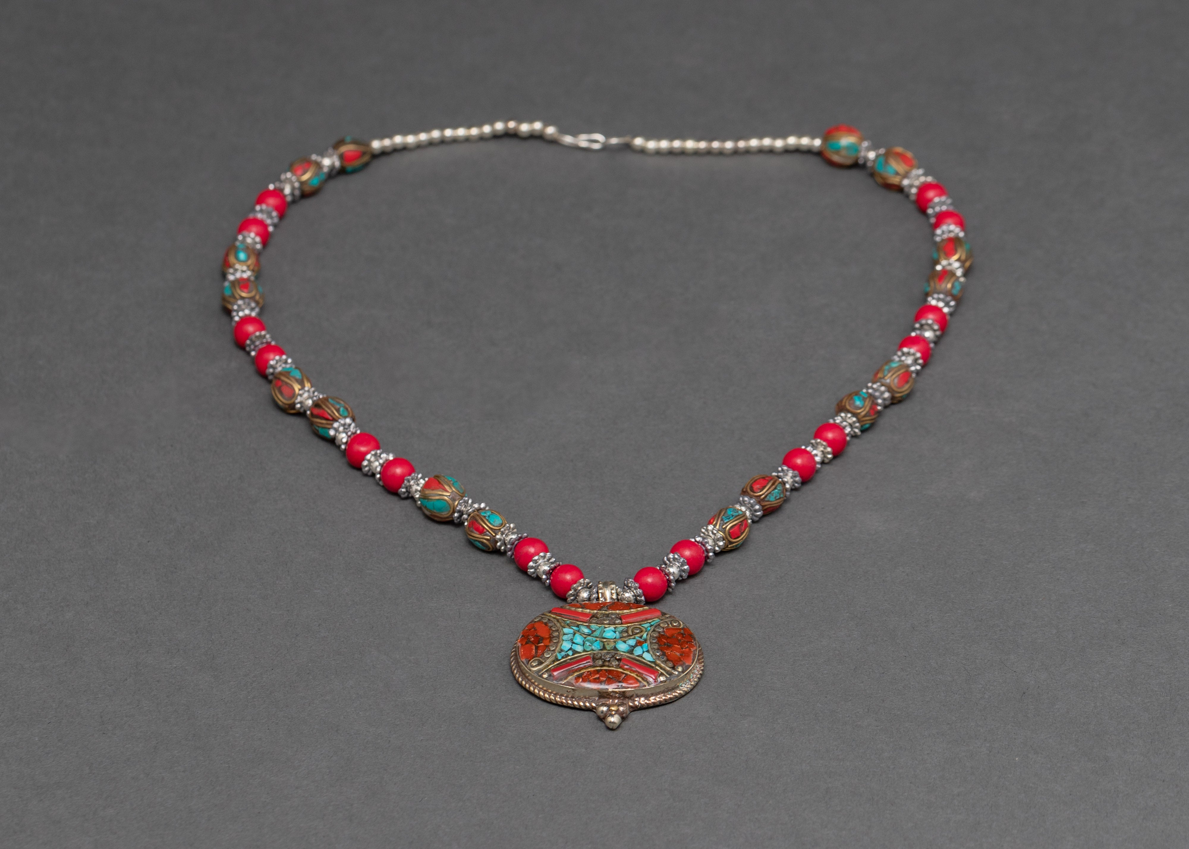 Tibetan Charm Necklace | Buddhist Locket