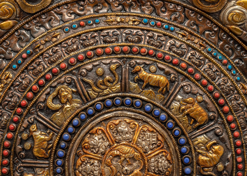 Zodiac Calander Mandala | Wheel Of life