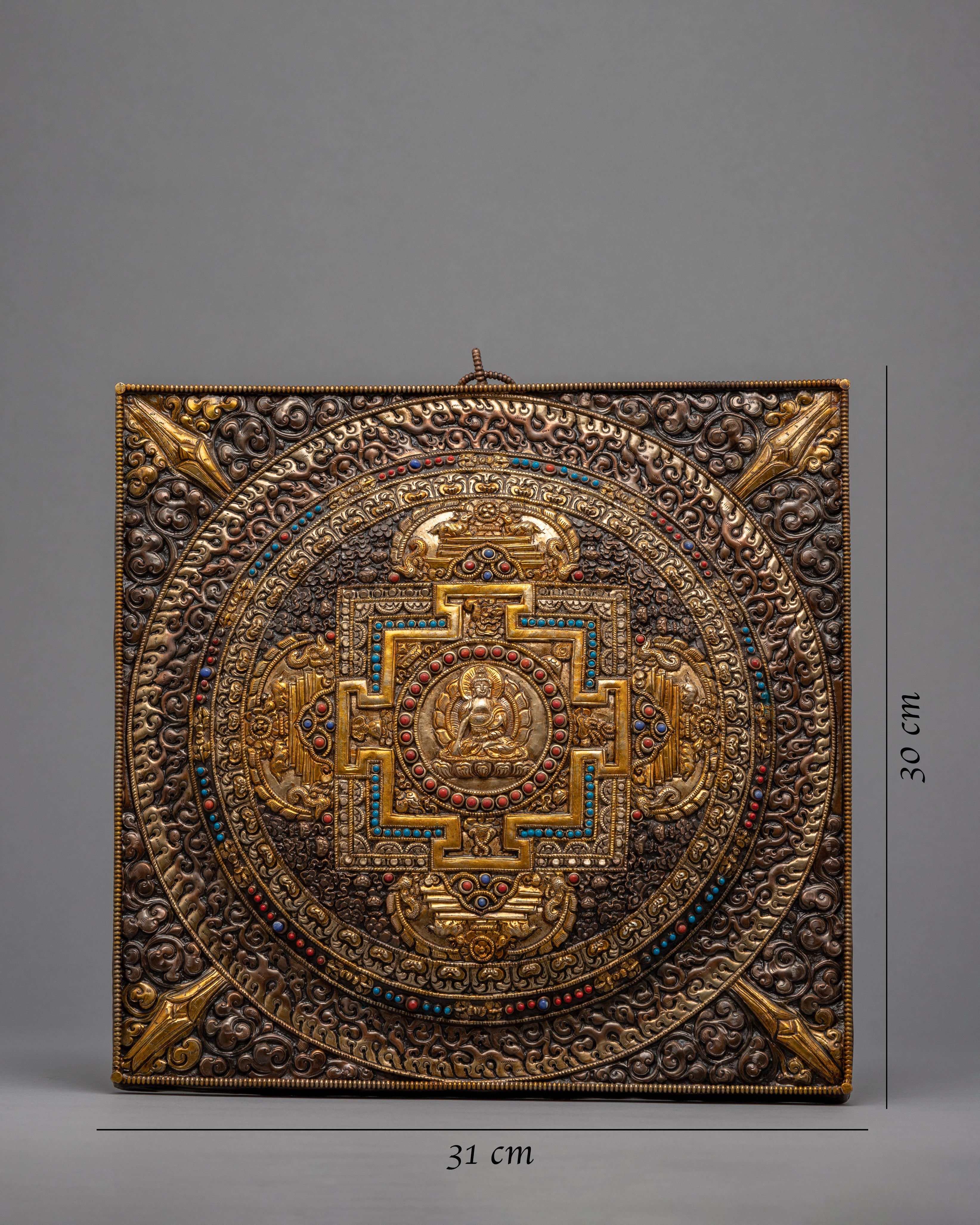 Deity Mandala Art | 24K Gold Plated Mandala